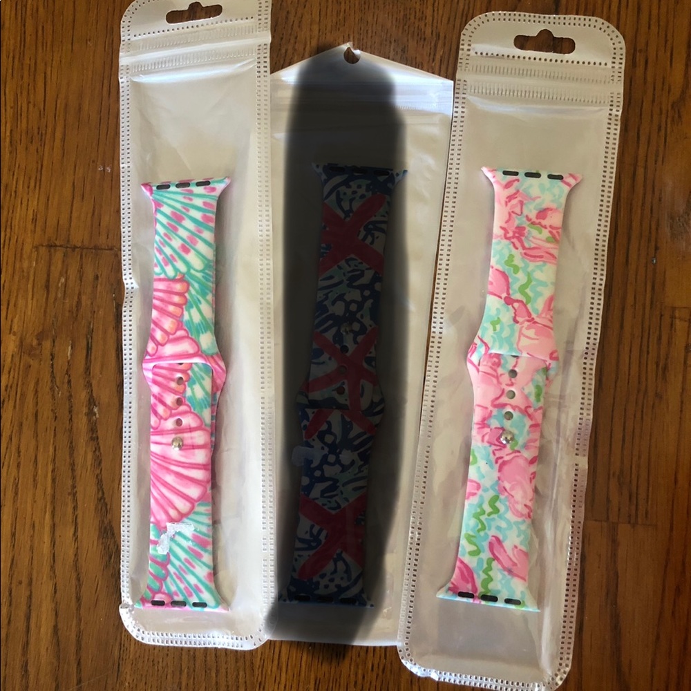 Shell and crab print Apple Watch Band